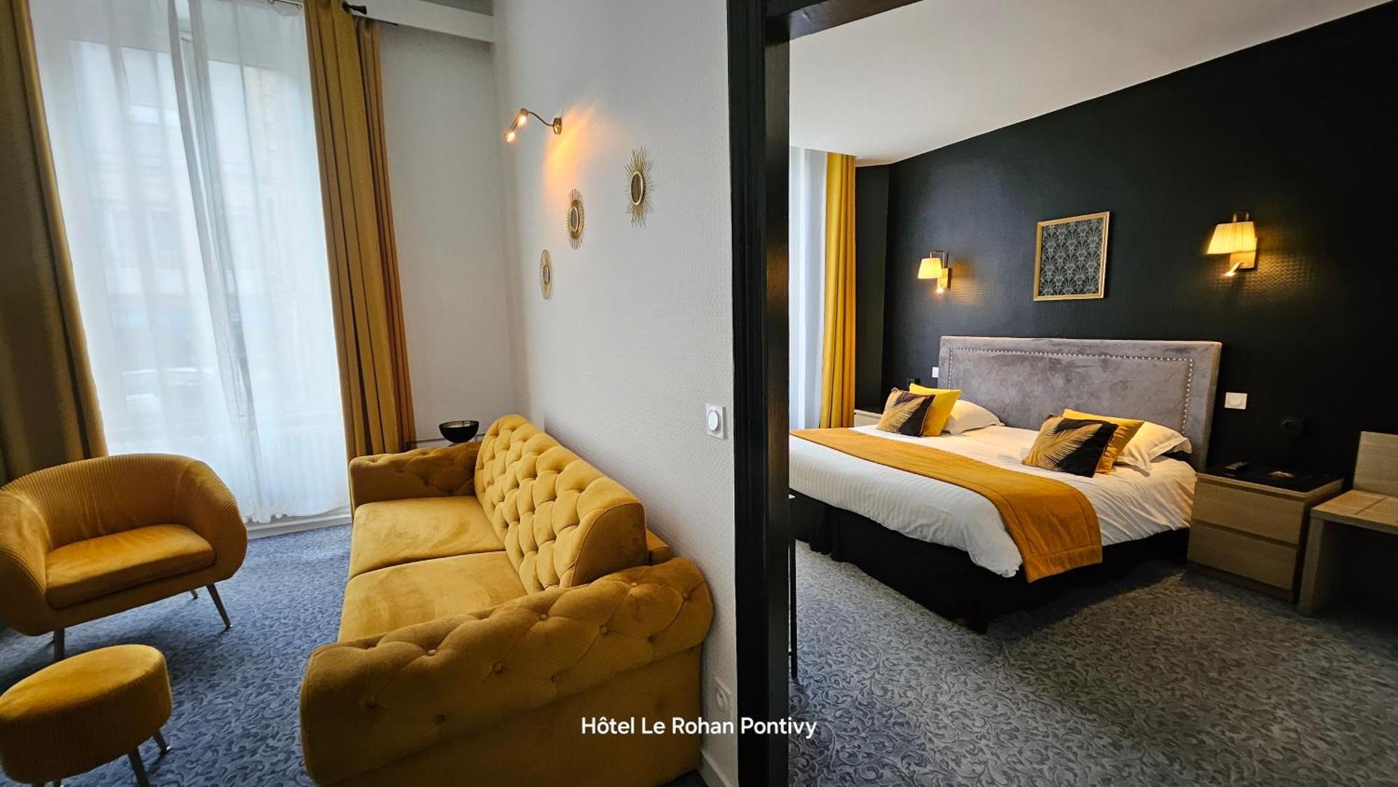 Hotel Le Rohan Charme Et Caractere 蓬蒂维 外观 照片
